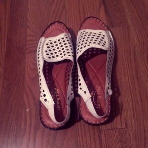 White Spring Step European Sandals